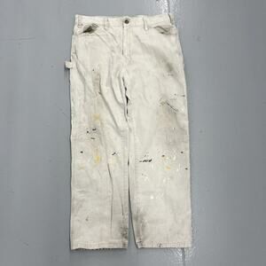 Dickies White Paint-Splattered Chinos